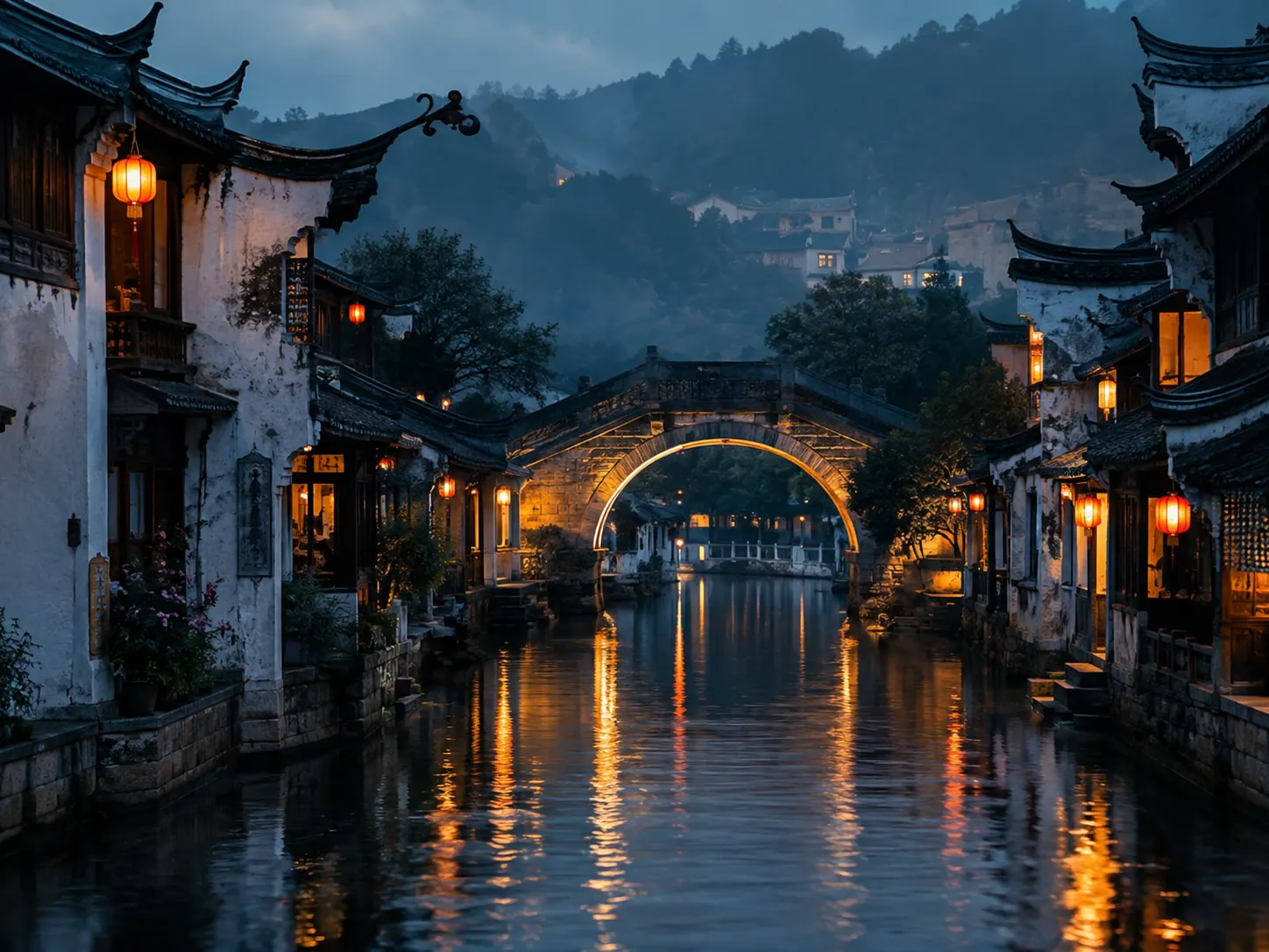 China Couple Romantic Private Tour Traditional Water Town